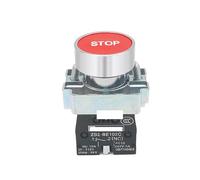 1PCS 22mm Button switch self reset XB2 flat push button emergency stop start NO/NC power switch B2-BA4342 XB2-BA31 XB2-BA42 IDGTTLDF(XB2-BA4342 NC)