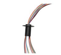1pcs 22mm diameter 2/3/4/6/8 channel wire connection slip ring 10A high current conductive ring 360 degree rotation connector(Dia 22mm 8CH 10A)