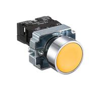 1Pcs 22mm Emergency Stop Push Button Switch, Self-Reset Mushroom Head, Momentary Power On/Off for Industrial Control XB2 Series(XB2-BA51)
