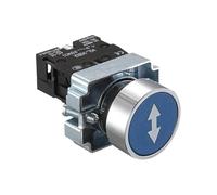 1Pcs 22mm Emergency Stop Push Button Switch, Self-Reset Mushroom Head, Momentary Power On/Off for Industrial Control XB2 Series(XB2-BA61781)
