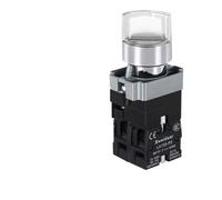 1PCS 22MM Knob Switch Button LED Light Rotary Switch Momentary Latching 2/3 Position ON/OFF Power Switch 6V12V24V220V380V110V TURN(White 3Position 2NO,Self-Reset,24 V)