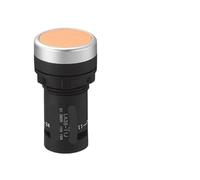 1PCS 22mm LA38-11J Self-reset push button switch flat head small(Yellow)