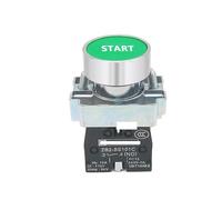 1PCS 22mm Momentary flat push button with mark switch NO/NC XB2-BA4342 XB2-BA4331 XB2-BA3351XB2- BA4322 XB2-BA3311 XB2-BA3341 IDGTTLDF(XB2-BA4331 NO)