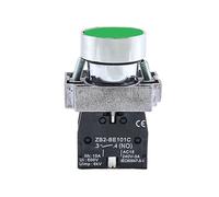1Pcs 22mm Momentary Push Button Switch 10A/415V NC/NO XB2-BA11 XB2-BA21 XB2-BA31 XB2-BA42 XB2-BA51 XB2-BA61 Button Switch(XB2-BA11 NO white)