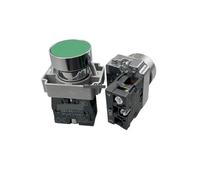 1Pcs 22mm Momentary Push button switch 10A/415V NC/NO XB2-BA11 XB2-BA21 XB2-BA31 XB2-BA42 XB2-BA51 XB2-BA61 Button switch IDGTTLDF(XB2-BA31 NO green)