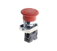 1Pcs 22mm NC Red Mushroom Emergency Stop Push Button Switch XB2-BS542 EFDSVUHE