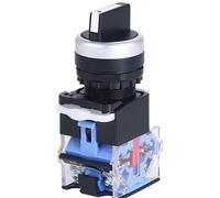 1pcs 22mm Rotary Switches Knob Switch 1NO1NC/2NO LA38-11X2 20X3 Self-locking/Self-reset Switches 2/3 Positions Selector(Short 2 position,Self-reset)