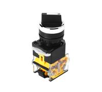 1pcs 22mm Self-locking/Self-reset Knob Switch LA38-11X2 20X3 2/3 Positions Rotary Switches 4 screws 10A400V Power Knob Switch(3P,2NO_SELF-RESET)