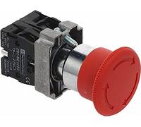 1Pcs 22mm XB2-545 Emergency Stop Button Switch NO+NC 10A/415V red Mushroom Head Emergency Stop Button Switch
