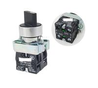 1PCS 22mm XB2-BD21 BD23 BD25 BD33 BD45 BD53 1NO/2NO/1NO1NC 2/3 Position Self locking/self resetting selector Knob switch IDGTTLDF(XB2-BD53)
