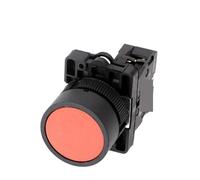 1PCS 22mm XB2-EA Plastic Push Button Switch Start/Stop Black Arrow 10A/415V Self-reset/Momentary Symbol(Red)