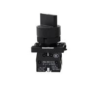 1PCS 22mm XB2-ED21/XB2-ED33 2/3 position latching self-locking selector button switch knob switch 10A/600V rotary switch(XB2-ED25)