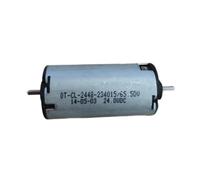 1pcs 24 * 48mm 12V 3300rpm, 24V 6800rpm 2.5mm double shafts round DC motor OT-CL-2448