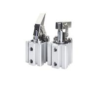 1pcs 25/32/40/50/63 Lever Clamping Cylinder Compression Rocker Arm Cylinder Air Pressure Pneumatic Mould(Bore 25mm)