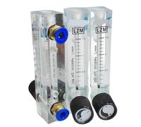 1Pcs 25-600ml/min 0.1-2L/min Push In Fit 6-10mm OD Tube Acrylic LZM-6T Panel CO2 Gas Rotameter With Valve(25-250 ml Per min,Fit Tube OD 10mm)