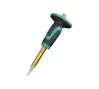 1pcs 250mm Masonry Chisel Pointed Head with 1pcs Stone Rubber 250Mm Feature a Rubber Handle and Crushing of Hard Stone Applies to Concrete