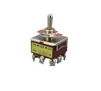 1pcs 250V 15A 3 Positions ON/OFF/ON 9 Pin Screw Terminal 3PDT Self Locking Toggle Switch RRBXXUYN