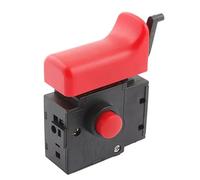 1PCS 250V 6A Electric Drill Trigger Switch 5E4 Lock On Power Tool Black Red FA2-6/1BEK For Home Improvement