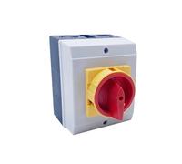 1pcs 25A 32A 40A 63A Isolator Switch ON-OFF Locking Fixed Padlock Rotary Cam Enclosure 690V Two Positions YMD11(3P 175-115-85,25A)