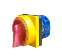 1PCS 25A OFF-ON Four Terminals Poles Disconnect Isolator Switches LW26GS 48x48mm 64x64mm Padlock Rotary Cam Switch(48X48mm Small)