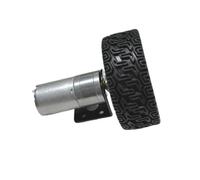 1pcs 25GA-370 Geared Motor Car Model Special Motor Bracket Coupling 65MM Wheel 12RPM to 1364RPM(12V27RPM)