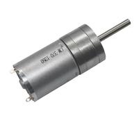 1pcs 25GA370 DC Geared Motor 12V 6V24V Low Speed Forward and Reverse High Torque Geared Motor Long Shaft L25mm JGA25-3700(Motor and Bracket,130 RPM,24V)
