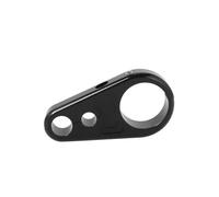 1PCS 25mm Motorcycle Frame Handlebar Clutch Brake Line Clamp Fixed Clips Compatible With Automotive Motorcycle Parts Sportster XL Cafe Racer(Black)