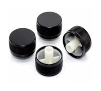 1PCS 25X18.5 Black Aluminum alloy Potentiometer encoder band switch knob cap 25x18.5 Plum Shaft NWPNLXEA