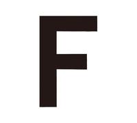 1pcs 26 English Letters Plate Wall Sticker Black Acrylic Alphabet House Number Digits Logo On The Door Art(6,12cm)