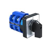 1PCS 26/LW26-63 1-3.2 63A 660V 3 Position 1-2-3 2 Poles Knob Ganrator 3 Circuits Changeover Rotary Cam Switch 8 Terminals