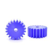 1Pcs 28-56T Blue Nylon Spur Gear 2M Flat Cylindrical Drive Gears for RC Cars Robotics and DIY Projects - 45 Teeth (OD 94mm) for Precision Performance
