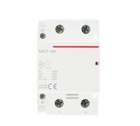 1PCS 2P 100A AC 110V 220V 50/60Hz Din Rail Household AC Modular Contactor Switch Controller 2NO 2NC 1NO1NC(2NO_220V)