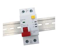 1pcs 2P 220V 63 Arc Fault Protector Device, RCBD Circuit Breaker, Interrupted Overload, Ground Leak, Short Circuit Protection (50A)