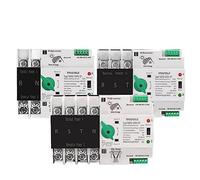 1pcs 2P 3P 4P Din Rail ATS PV Inverter Dual Power Automatic Transfer Selector Switches Uninterrupted 63A 100A 125A Photovoltaic Solar(63A(PV),3P)