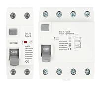 1PCS 2P 4P 10/30/100/300mA Electric Vehicle EV Charging Pile Residual Current Breaker DC Type B 6KA Earth Leakage(300mA,4P 25A)