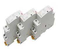 1PCS 2P AC 220V 230V 16A/20A/25A/ 1NO/1NC 2NO/2NC 50/60Hz Din Rail Mounted Household Modular AC Contactor for Home House Hotel(25A,1NO1NC_12V)