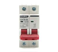 1Pcs 2P DC MCB Battery Car Protector Mini Circuit Breaker DZ47 DC Positive and Negative Pole Rotection Switch Isolator (Size : 2P, Color : 6A)(125a)