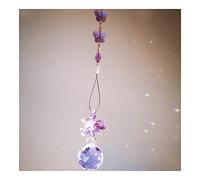 1PCS/2pcs 255mm Chandelier pendant Window Suncatcher For Chandelier Pendant Christmas Tree Hanging Drop Crystals Lighting Lamp Replacement Parts(1pcs)