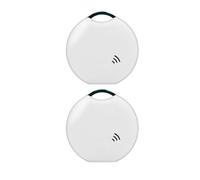 1PCS/2PCS/4PCS Tuya Bluetooth Tracker & Item Locator Smart Tag Key Finder for Wallets Luggage Dog Anti-Lost Both iOS and Android Compatible Wireless Locator (White, 2PCS)