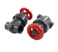 1Pcs/2pcs I.D 20~63mm UPVC Gate Valve Precision Flow Control Sluice Switch Industrial Socket Aquarium Valves(63mm Grey,1pcs)