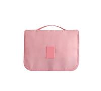 1PCS 2PCS Large Capacity Foldable Toiletry Bag Makeup Bag Portable Organizing Travel Storage(Pink,1pcs)