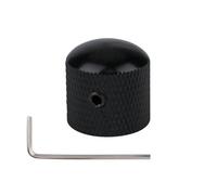 1pcs/2pcs Metal Dome Knobs Electric Bass Guitar Knobs Volume Tone Control Knobs With Wrench Bronze/BK/GD/Black Nickel Guitar Parts(Black,1pcs)