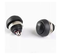 1pcs 2Pin Switch 12mm 1A Switch PBS33B 12V Momentary Push Button Switch Reset Non-locking PBS-33B IDGTTLDF(2P)