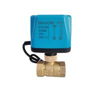 1PCS 3/4" Ball Valve 2 Lines Internal Thread 8 N·m high Torque Brass DN20 Ball Valve 12V 24V 110V 220V AC/DC(24VDC_Normally Closed)