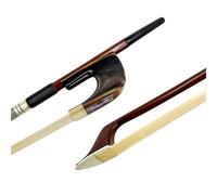 1pcs 3/4 Upright Double Bass Bow Best Brazilwood OX Horn Frog Horsehair Horsetail(Type 2)