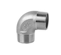 1PCS 3/8" 1/2" 1/4" Elbow 90 Degree Angled F/F Stainless Steel SS304 Female* Female Threaded Pipe Fittings Reducer Plumbing Connection(90-M,0.5 Inch)