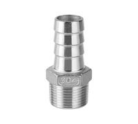 1PCS 3/8" BSPT Male x 12mm Hosetail Barb Connector 304 Stainless Steel