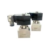 1pcs 3/8" Series Pilot Type High Pressure Solenoid Valve DN10 2/2-Way 304 Stainless Steel 100/200 bar AC/DC 12V/24V/220V(NC_24VAC_200 BAR)