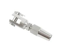 1PCS 3-8mm Wire Rope 316 Stainless Steel Swageless Fork/Jaw Terminal Cable Fitting Installation Marine Grade