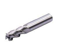 1pcs 3 Flute Cutting HRC55 1mm 1.5mm 2mm Aluminium Copper Processing CNC Router Tungsten Steel Sprial Milling Cutter End Mill(2X4X50L)